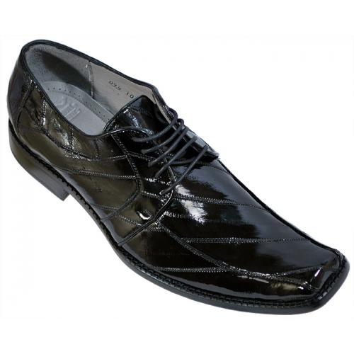 Los Altos Black All-Over Genuine Eel  Shoes 1ZV060805
